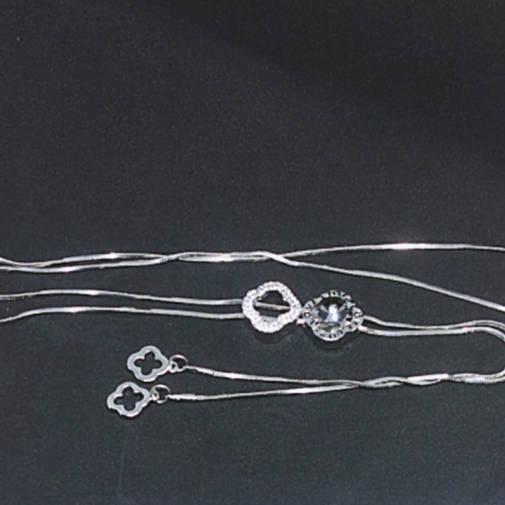 Necklace 925 silver Clover leaves necklace - Picture 6 of 6